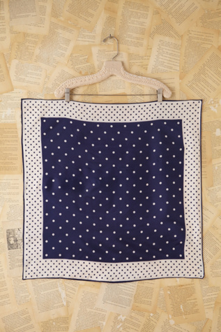 Free People Vintage Dot Printed Scarf in Vintage-Accessories