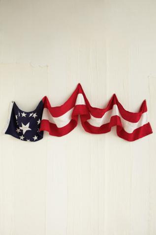 Vintage Red, White, and Blue Banner in vintage-loves-objects