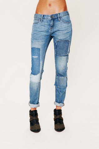 Patched Skinny Jean