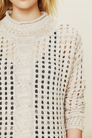 Open Stitch Cable Pullover