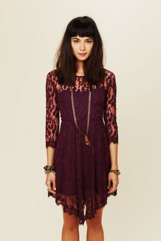 Floral Mesh Lace Dress