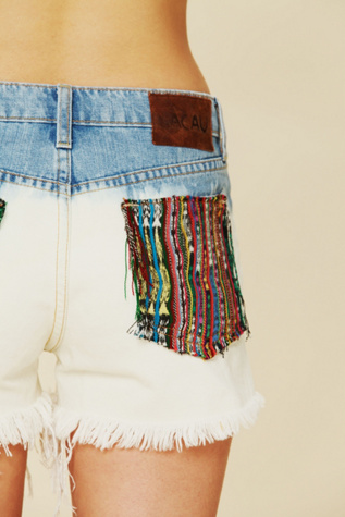 Dip Dye Woven Pocket Cutoffs