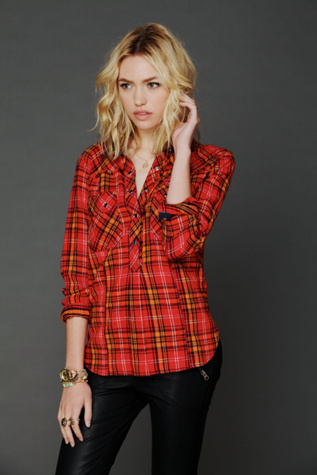 Plaid Pullover