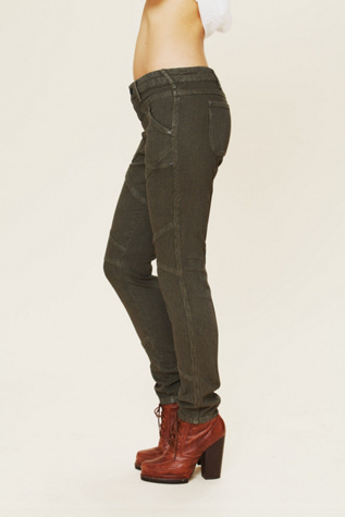 Herringbone Stretch Seamed Legging