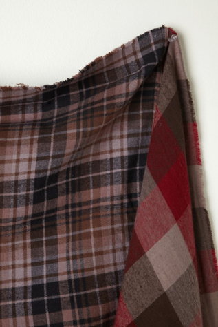 Checked Shirt Scarf