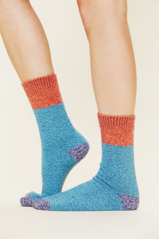 Colorblock Boot Sock
