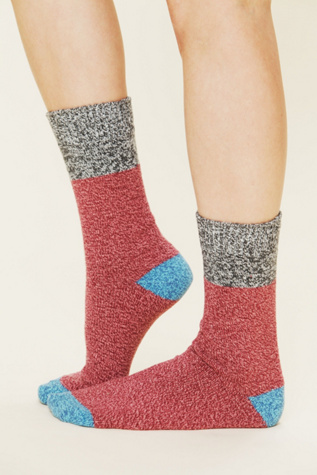 Colorblock Boot Sock