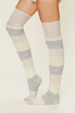 Merino Stripe Tall Sock