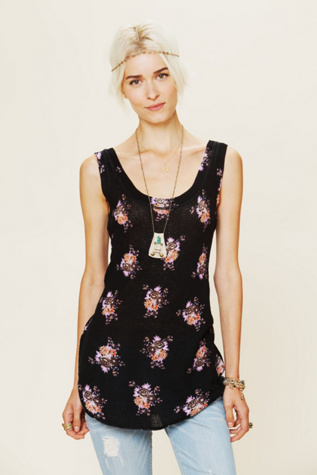 Printed Floral Swit Tank