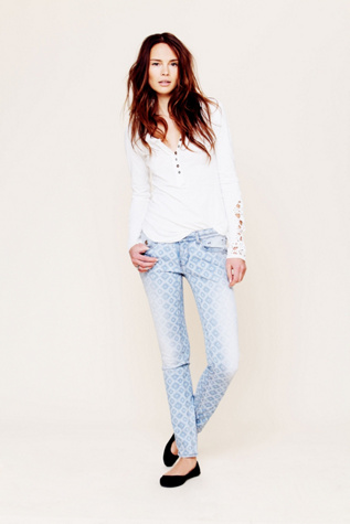 Geo Print Skinny Jean in sale-new-sale