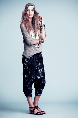 Tie Dye Harem Pants in clothes-pants