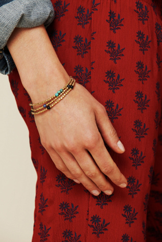 Brass with Black Turquoise