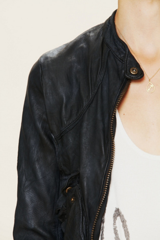 Leather Bomber Jacket