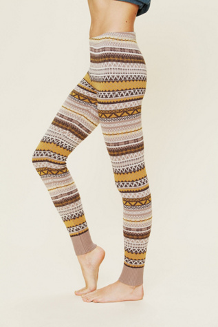 Free People Patterned Sweater Legging at Free People Clothing Boutique from freepeople.com