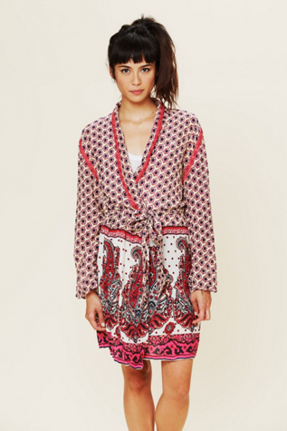 FP ONE Border Print Sleep Robe