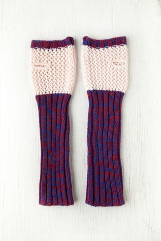 Contrast Long Armwarmers