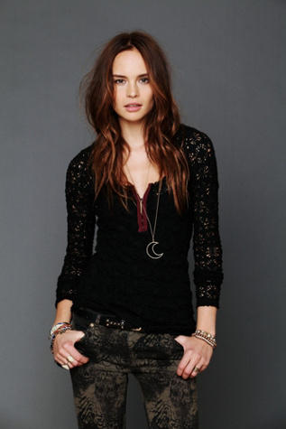 Candy Lace Layering Placket Top