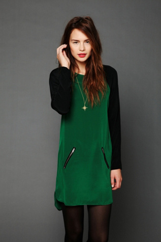 Color Block Raglan Dress