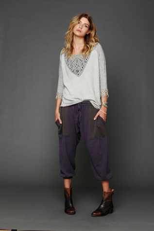 Crochet and Fringe Pullover