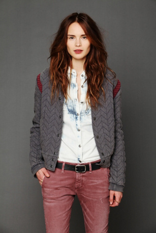 FP New Romantics Quilted Baseball Jacket