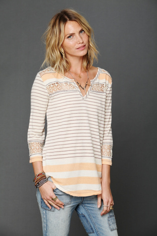 Stripe Crochet Tee