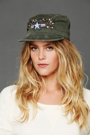 Studded Military Cap