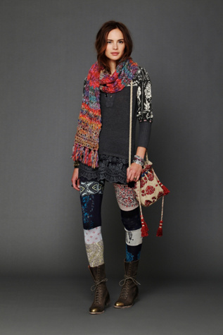 Patchwork Sweater Legging