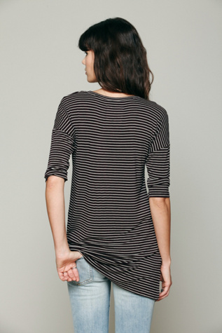 Retro Stripe Three Quarter Sleeve Top
