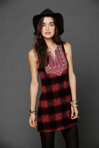 Blanket Stripe Shift Dress 