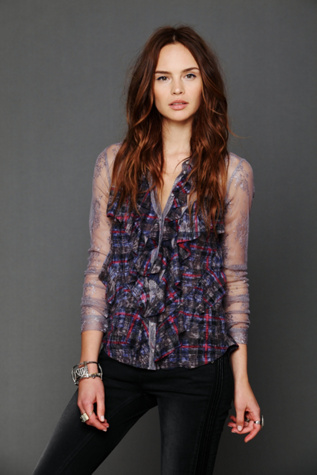 FP X  Cascading Plaid Shirt