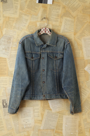 Free People Vintage Light Blue Denim Jacket in vintage-jeans
