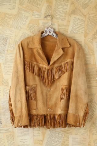 Free People Vintage Suede Fringe Jacket in vintage-jackets