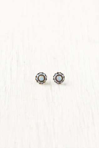 Crystal Flower Studs