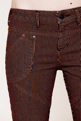 Coral/White Stripe