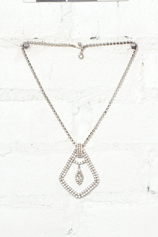 Vintage Crystal Stone Embellished Necklace in vintage-loves-accessories