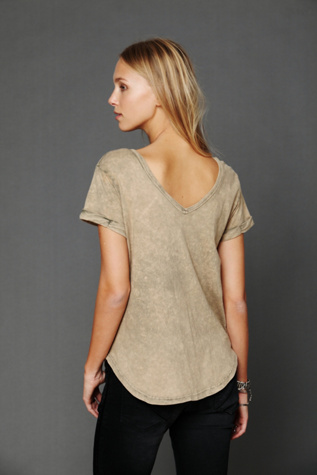 Snow Wash Double V Tee