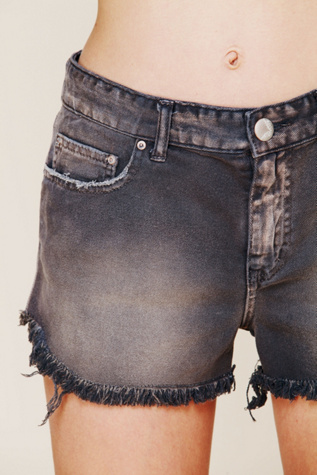 Dolphin Hem Denim Cut Off