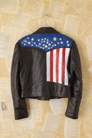 Free People Vintage Carrie Yotter Hand-Painted Leather Jacket in vintage-jackets