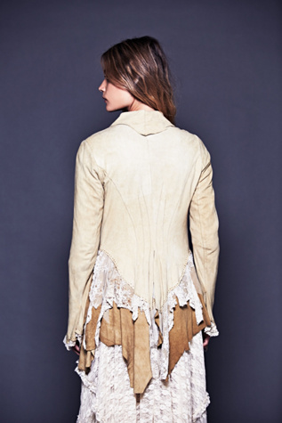 Lacey Inset Suede Jacket