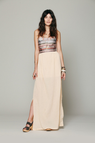 Embroidered Stripe Gauze Maxi in clothes-dresses-maxi