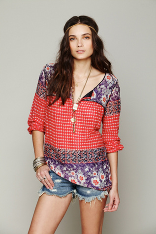 India Print Tunic in sale-sale-tops
