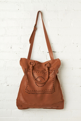 Leather Lace Tote
