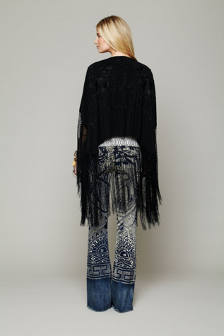 Headed West Embroidered Poncho