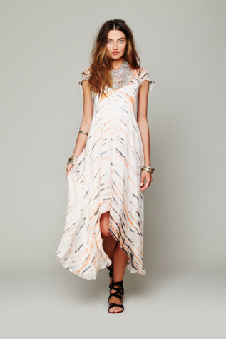 Lotta Stensson Tie Dye Cap Sleeve Maxi in petite-maxi-dresses