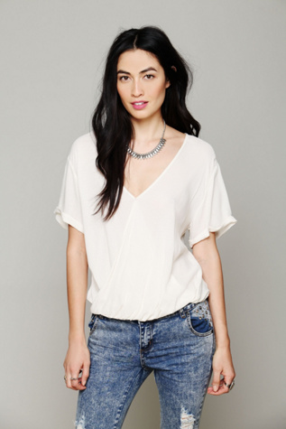 Solid Wrap Top in sale-sale-under-70