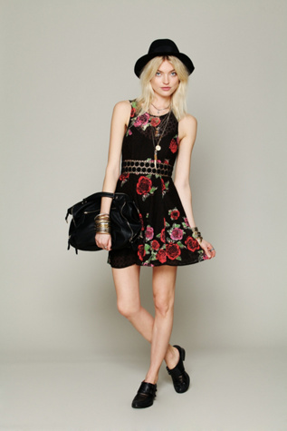 Daisy Waist Print Dress