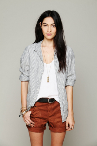 Free People Boyfriend Carpenter Short in Jean-Shorts