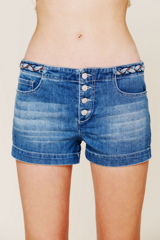 Braided High Rise Short
