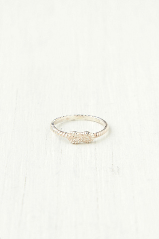 Zoe and Morgan Forget Me Knot Ring in bohemian-rings