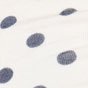 Ivory with Navy Dots